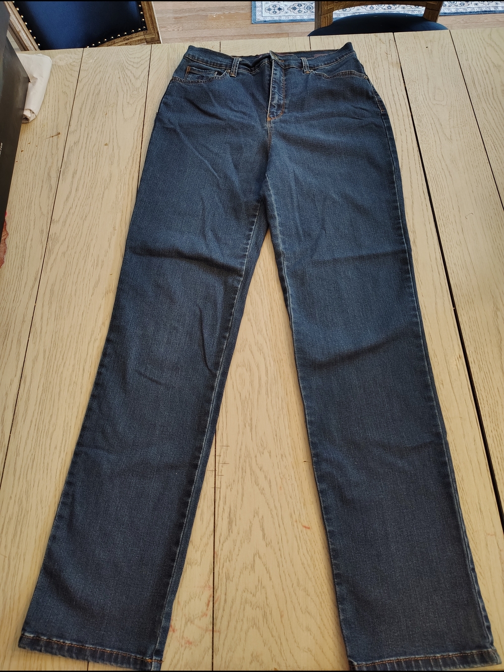 Classic Straight Leg Dark Wash Jeans